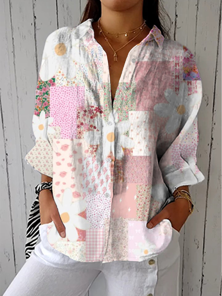 Romane | Blouse Patchwork Douce