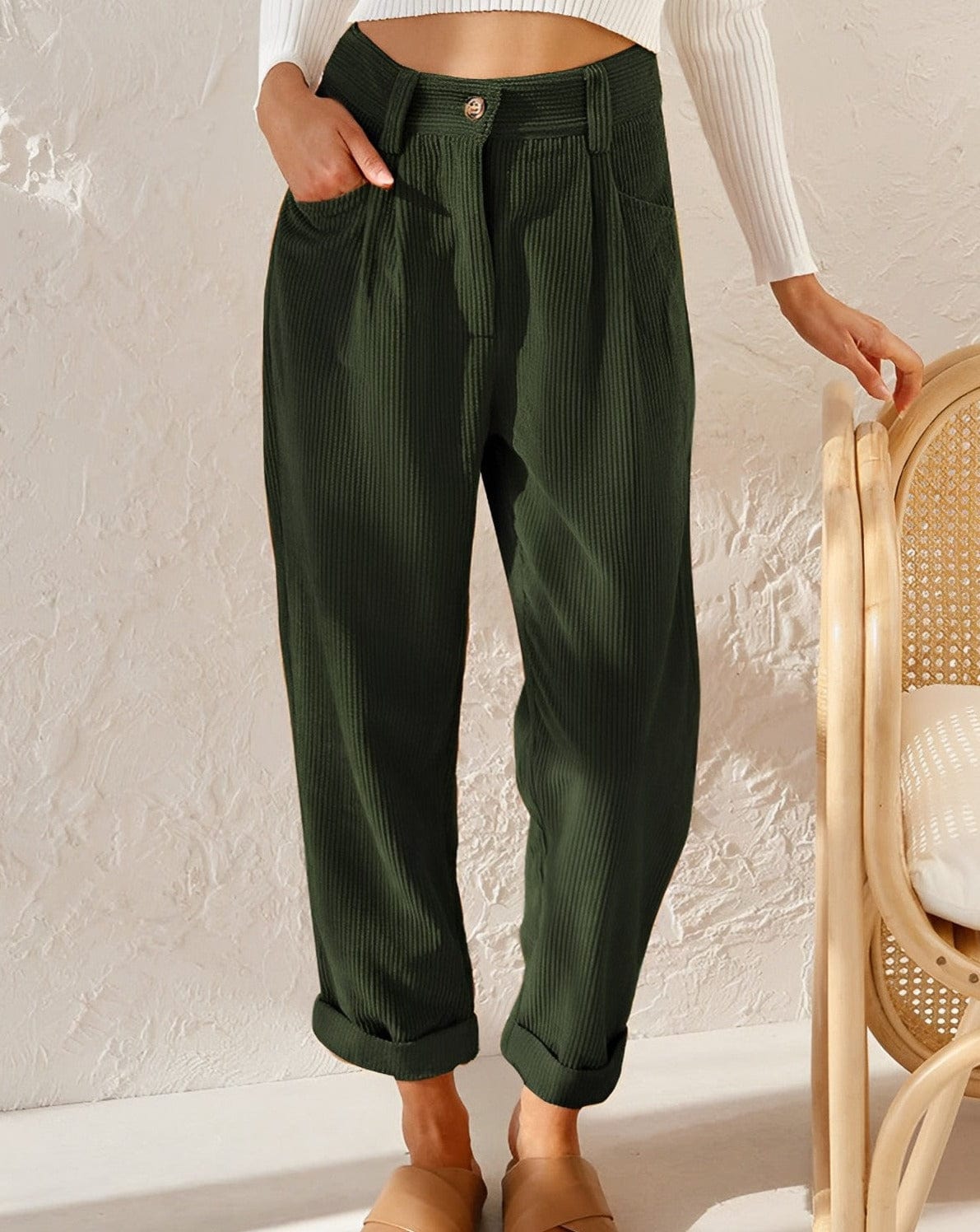 Colette | Pantalon Texturé Vintage