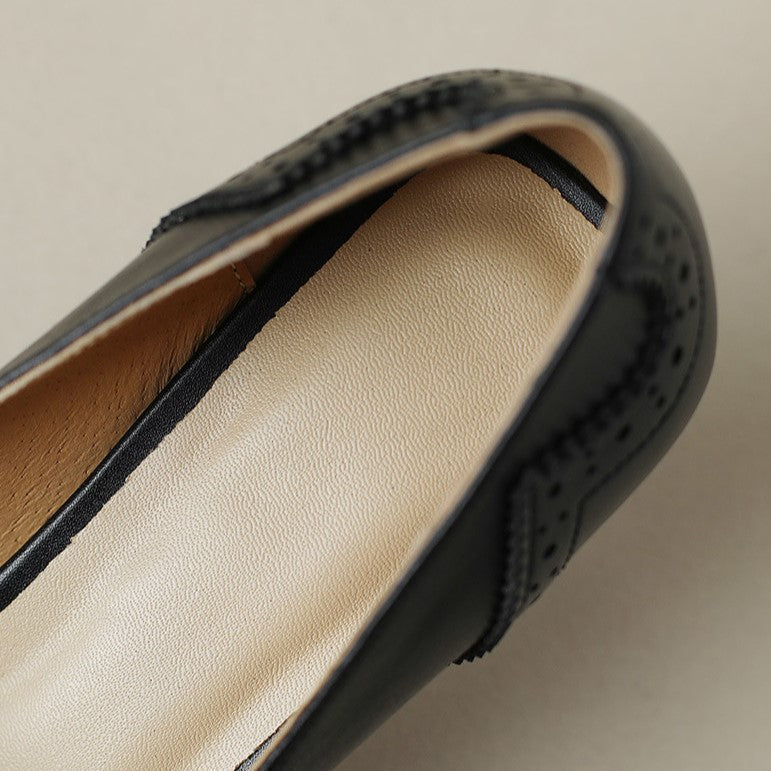 Claire | Escarpins à Ruban et Perforations