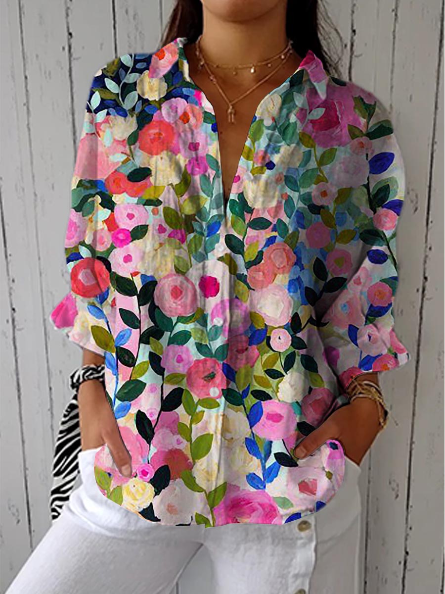 Armelle | Blouse Florale Vibrante