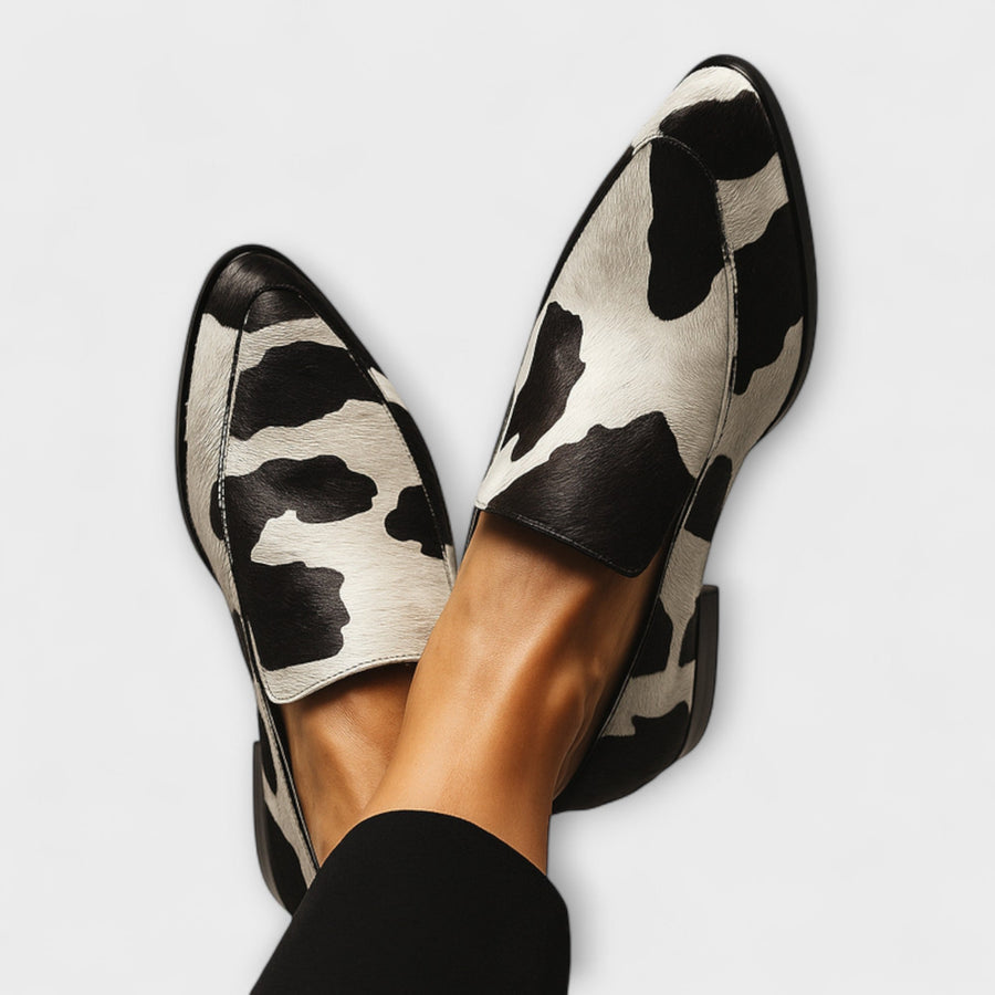 Pauline | Mocassins Imprimé Contrasté