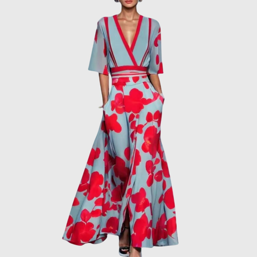 Victoire | Robe Maxi Florale Élégante
