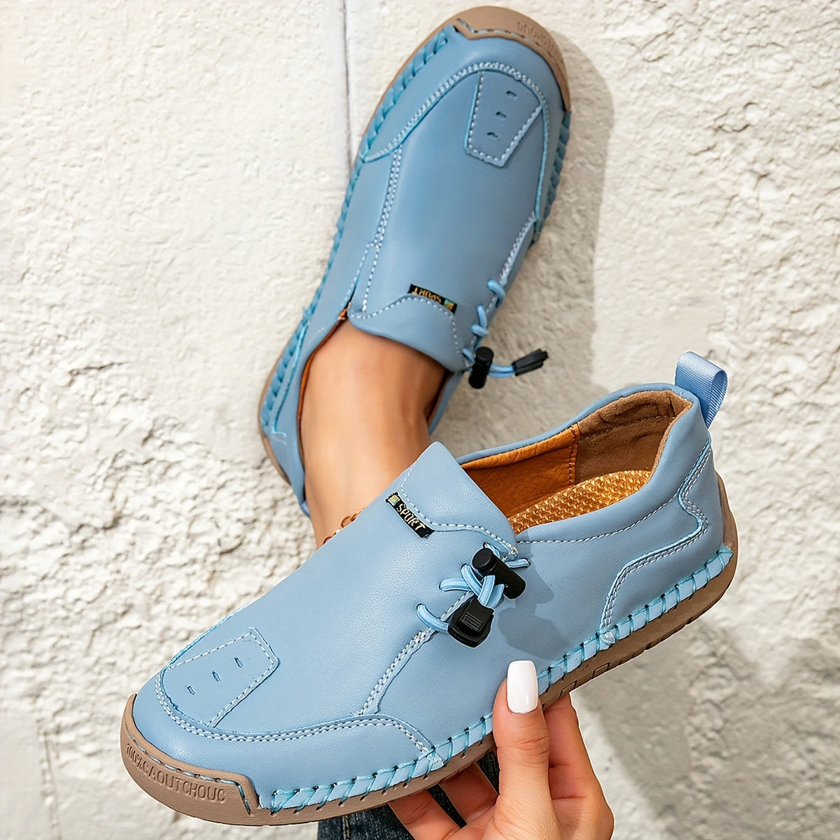 Mathilde | Mocassins Confort Piqués Main