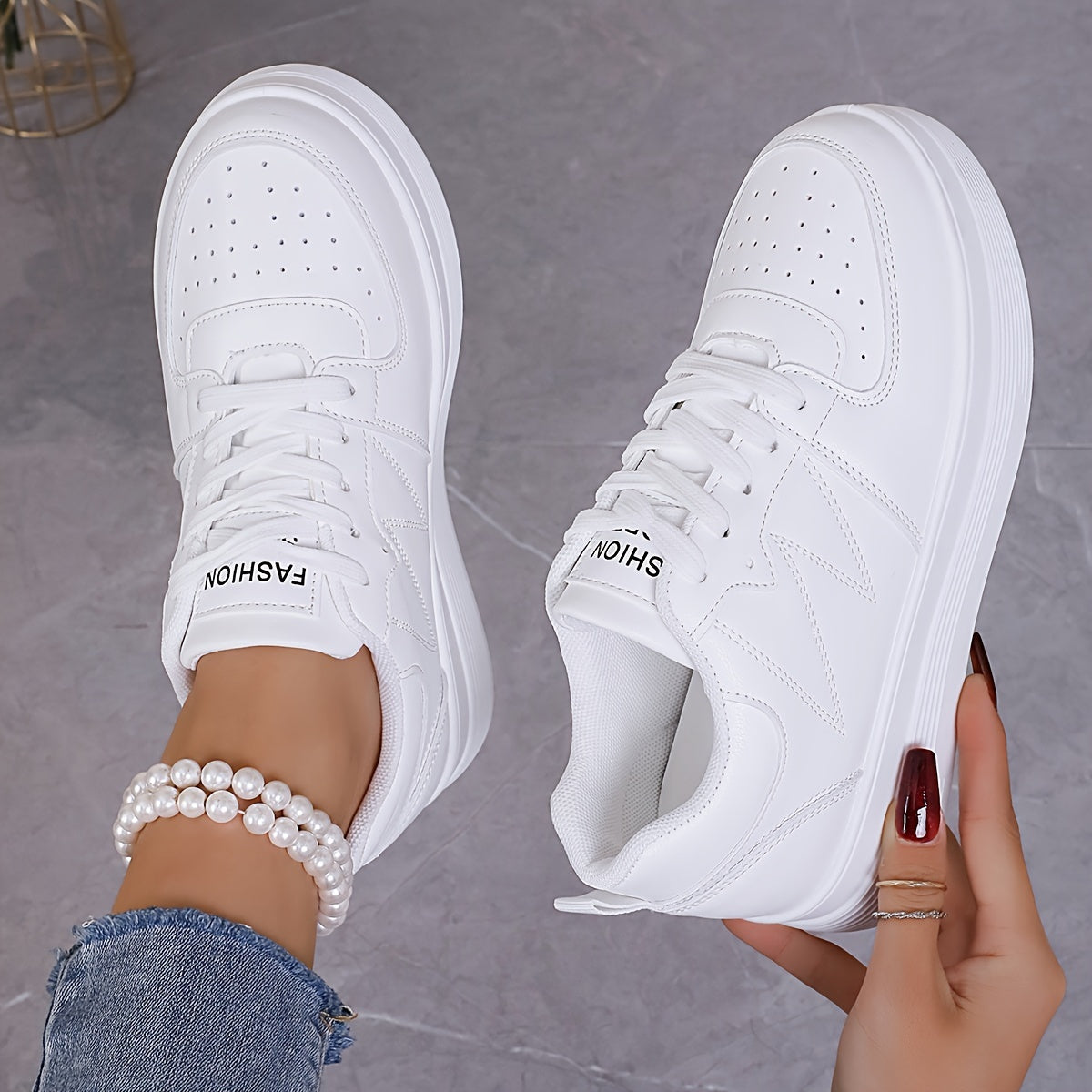 Clémence | Baskets Plateforme Chic