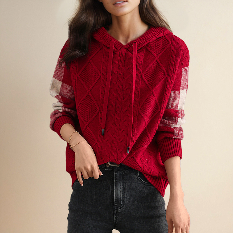 Margaux | Pull Capuche Texturé