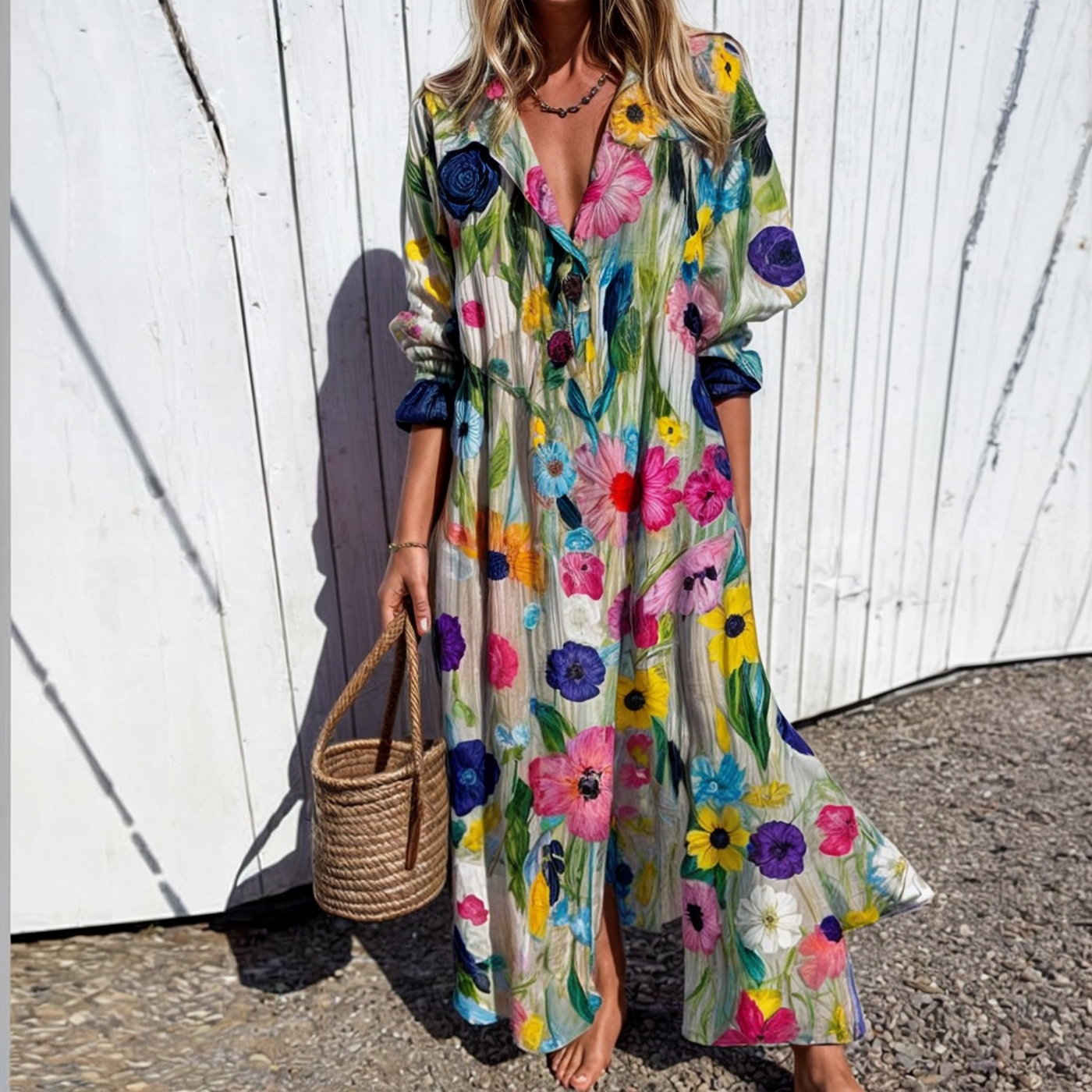 Marissa | Robe Chemise Bohème