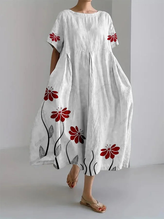 Rosalie | Robe Longue Fleurie Délicate