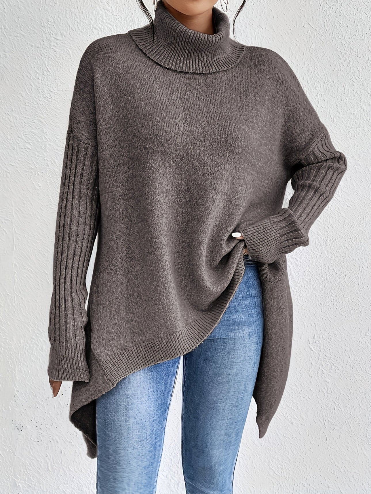 Gabrielle | Pull Col Roulé Ample