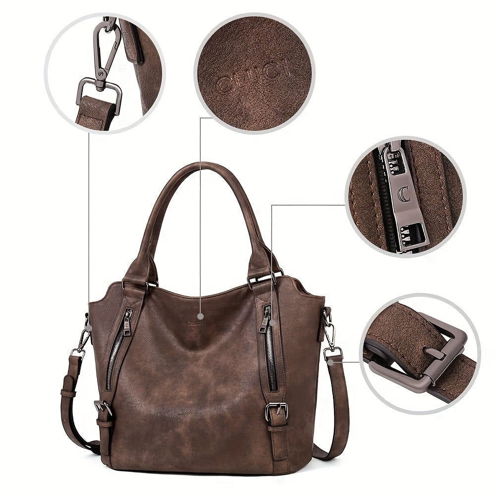 Laurine | Sac Cabas Élégant Multi-Zips