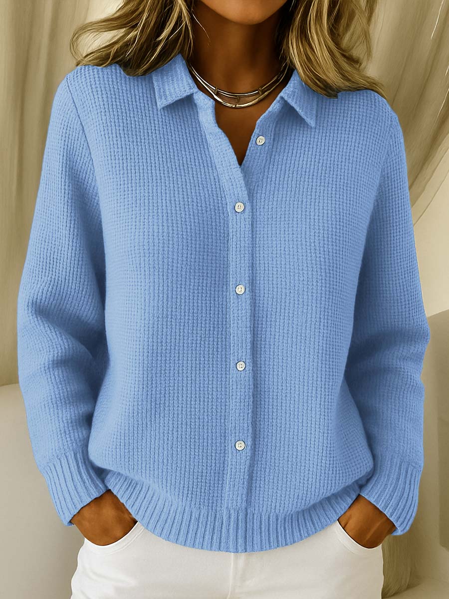 Catherine | Cardigan Maille Texturée Boutonné