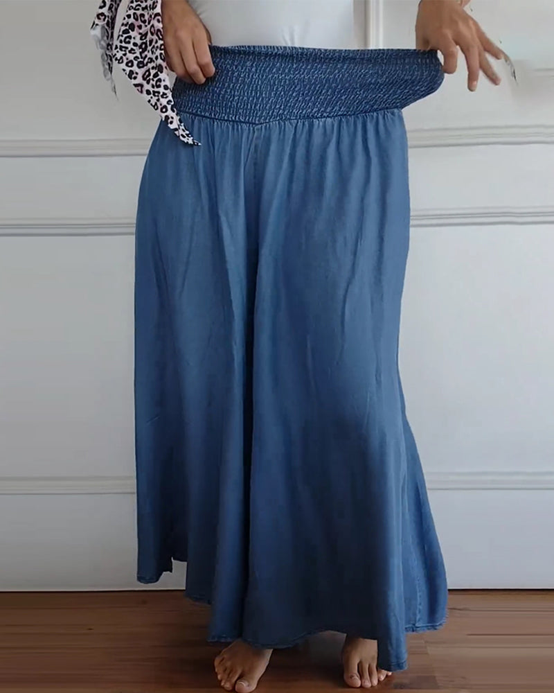 Delphine | Pantalon Large Fluide Romantique
