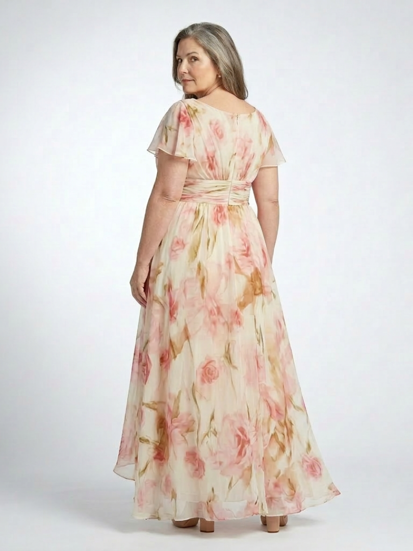 Elara | Robe Maxi Fleurie