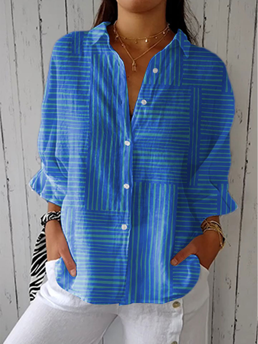 Félin | Blouse Rayures Modernes