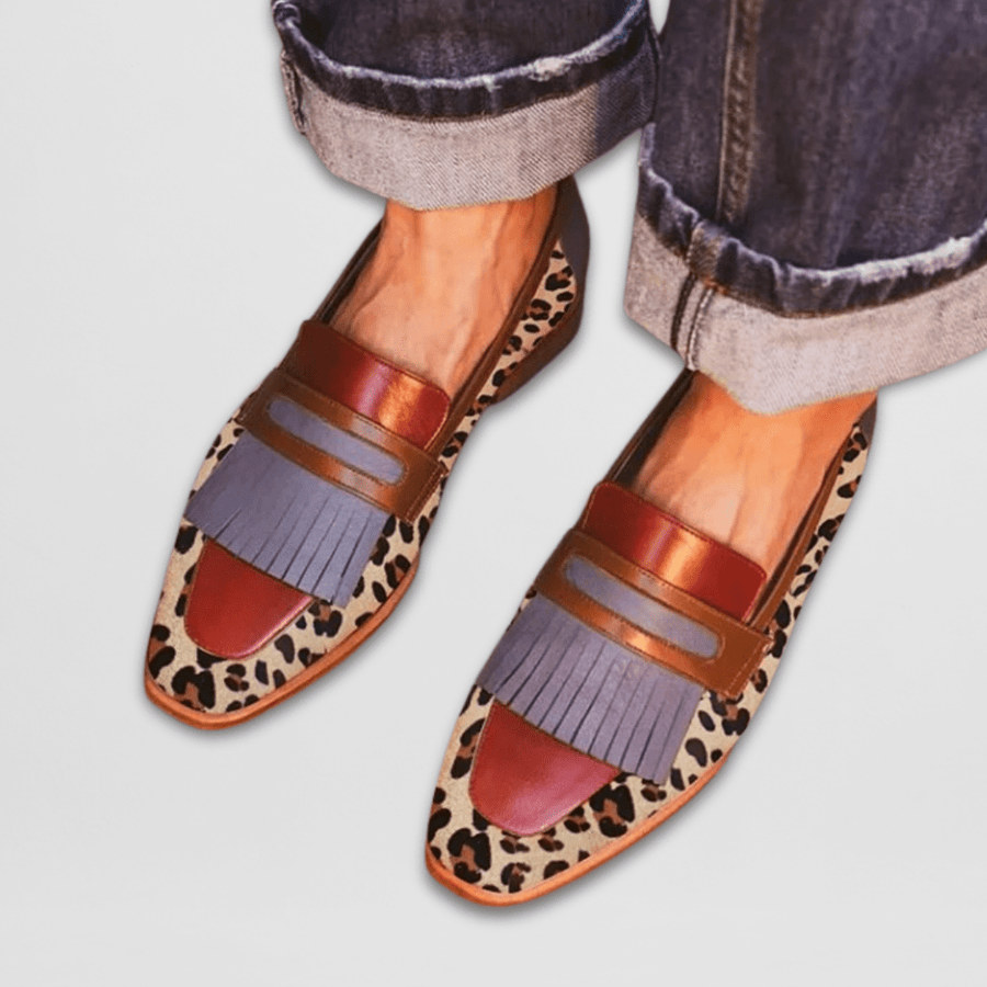 Michèle | Mocassins Franges Métallisées