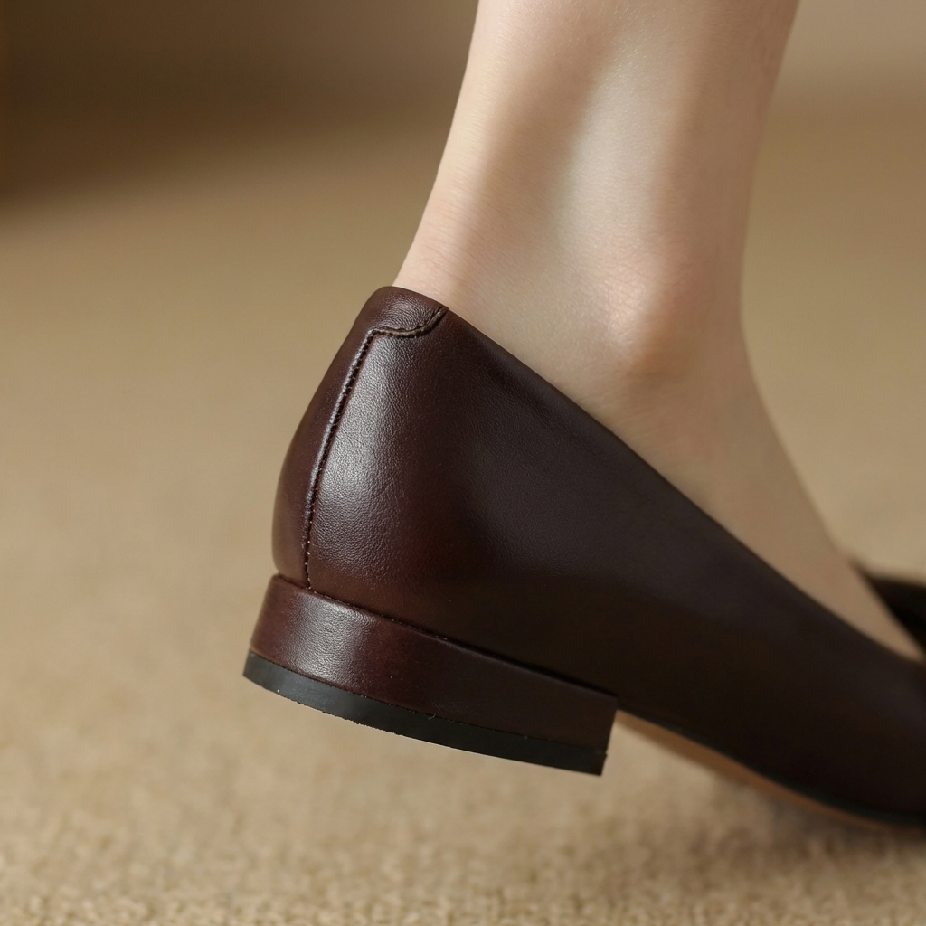 Léa | Ballerines à Nœud en Cuir