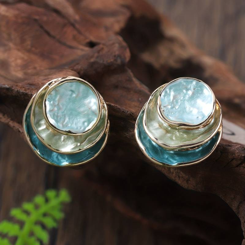 Thaïs | Boucles d'Oreilles Reflets Lagon