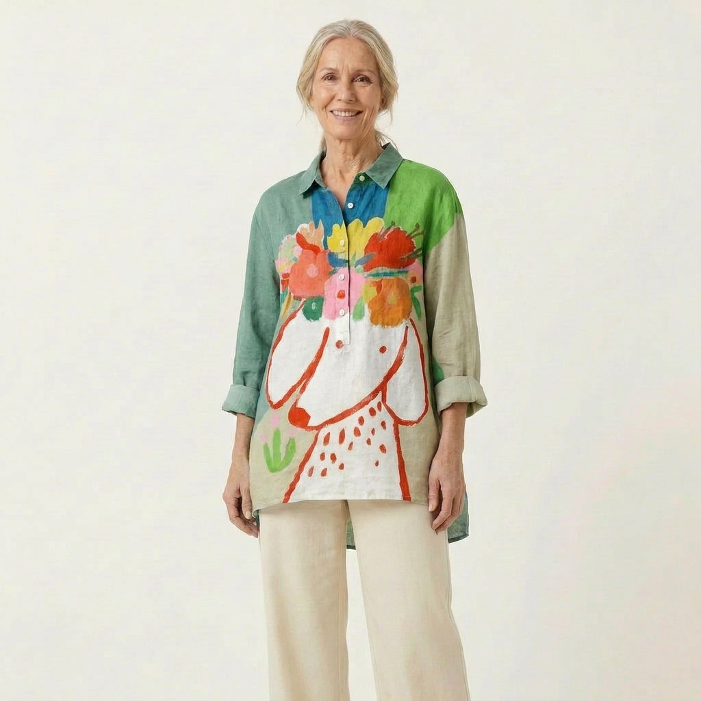 Églantys | Blouse Artistique Fleurie