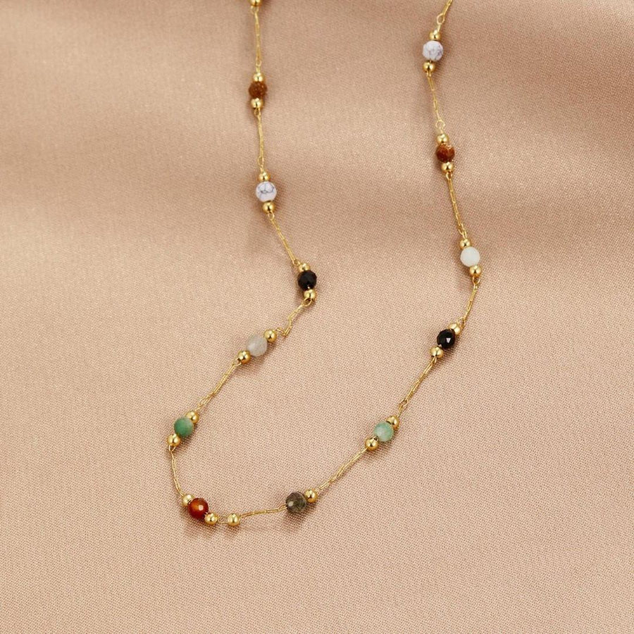 Élodie | Collier en Gemmes Colorées