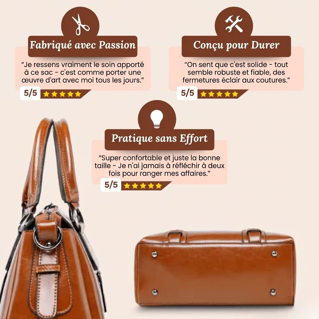 Amélie | Sac à Main Structuré Élégance Classique