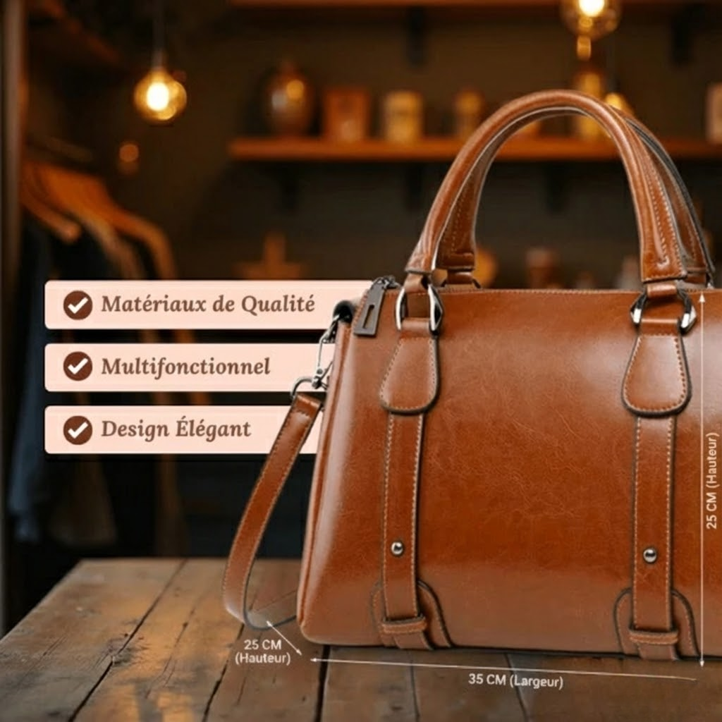 Amélie | Sac à Main Structuré Élégance Classique