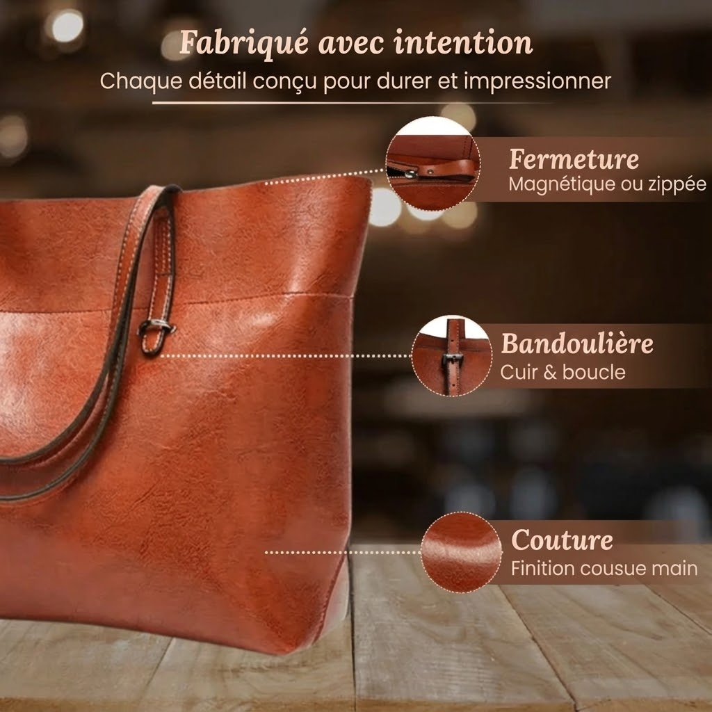 Gabrielle | Grand Cabas Élégance Intemporelle