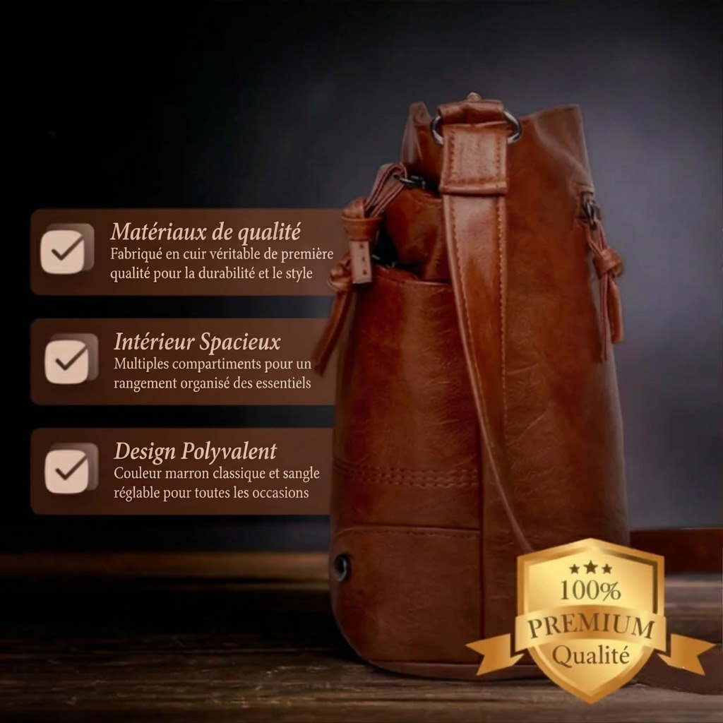 Manon | Sac Bandoulière Cuir Vintage Patchwork