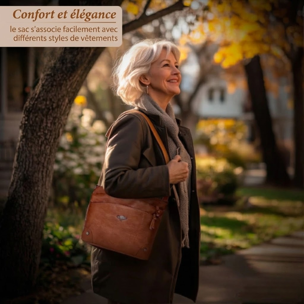 Manon | Sac Bandoulière Cuir Vintage Patchwork