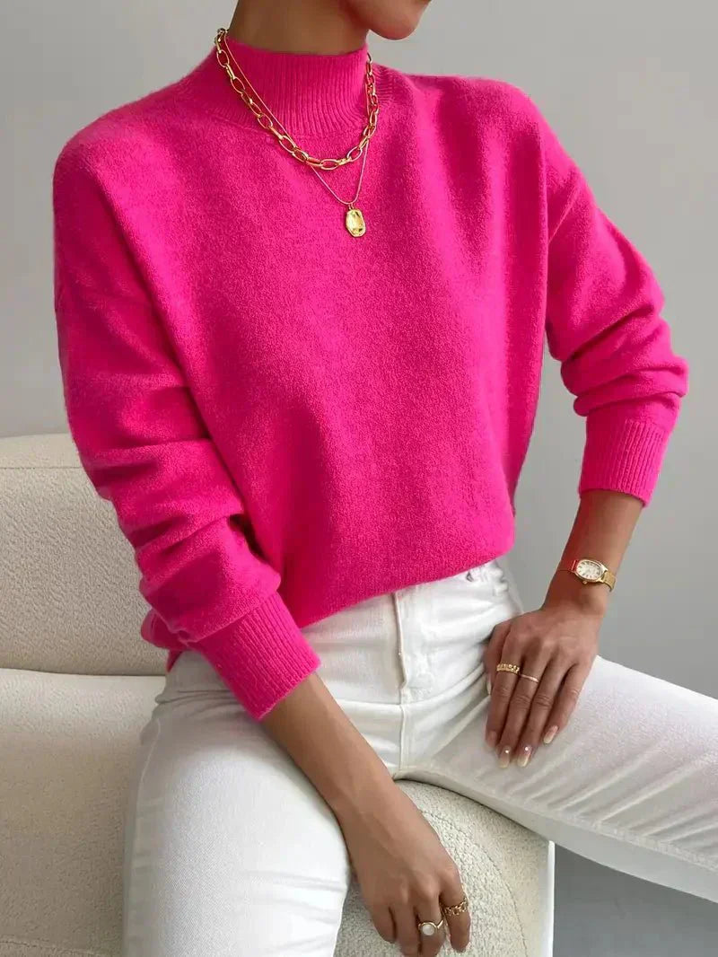 Léa | Pull Col Montant Doux