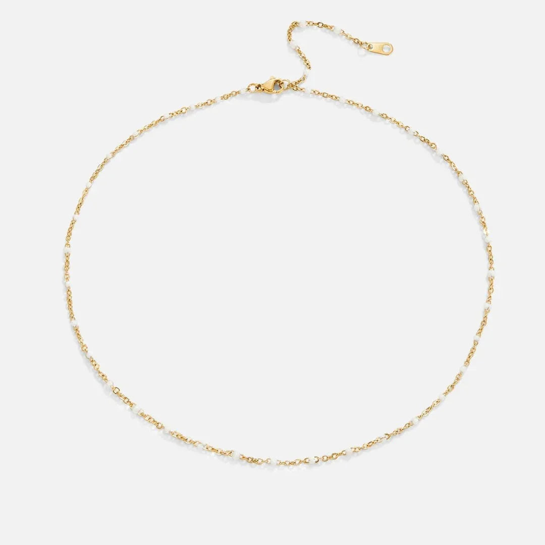 Solène | Collier de Perles Blanches Propre
