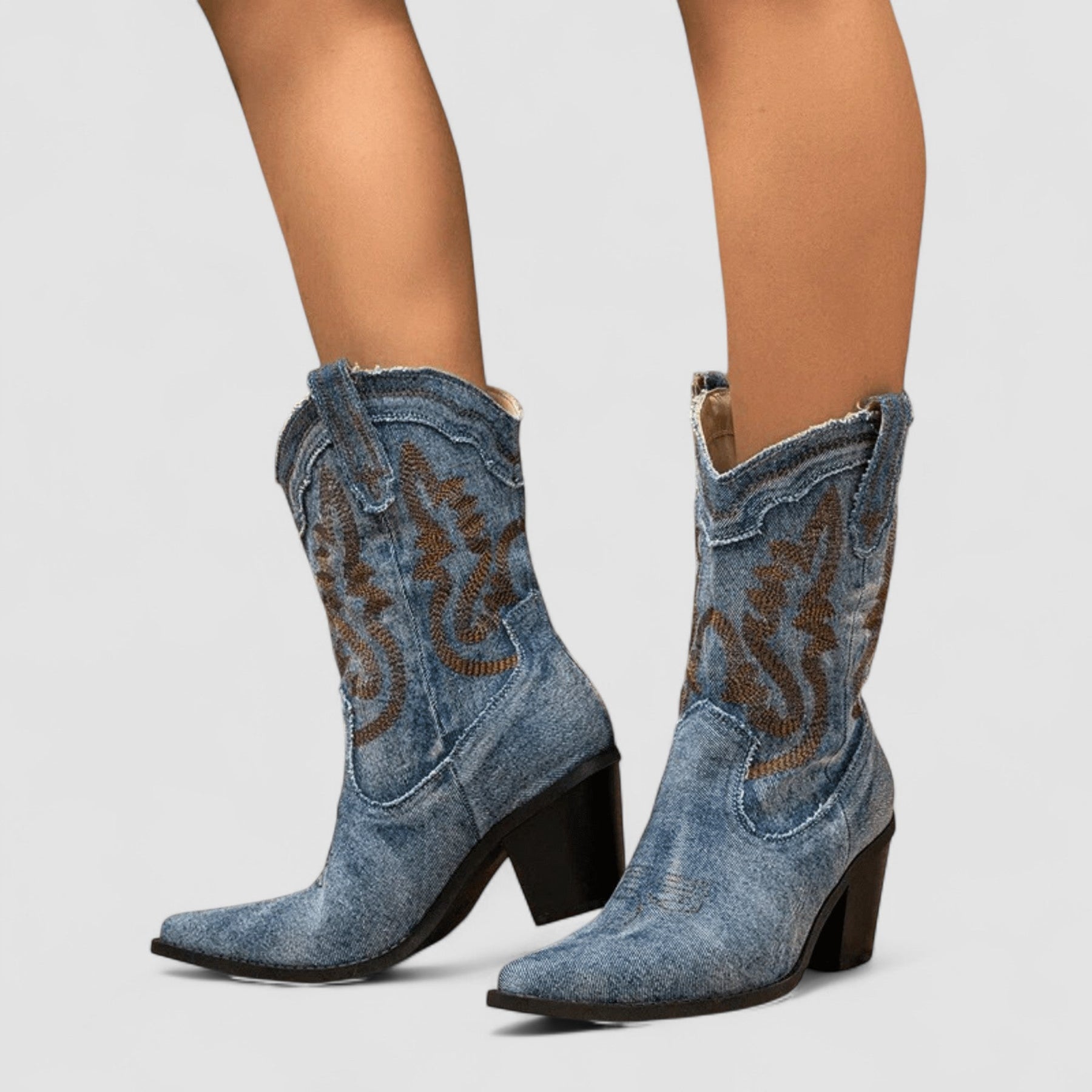 Selena | Bottines en Denim Orthopédique