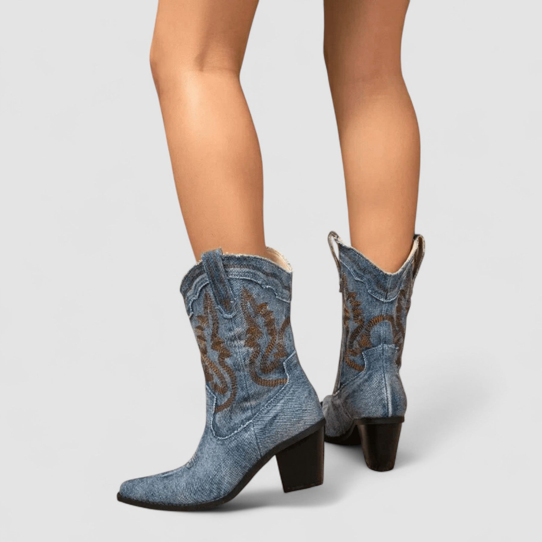 Selena | Bottines en Denim Orthopédique