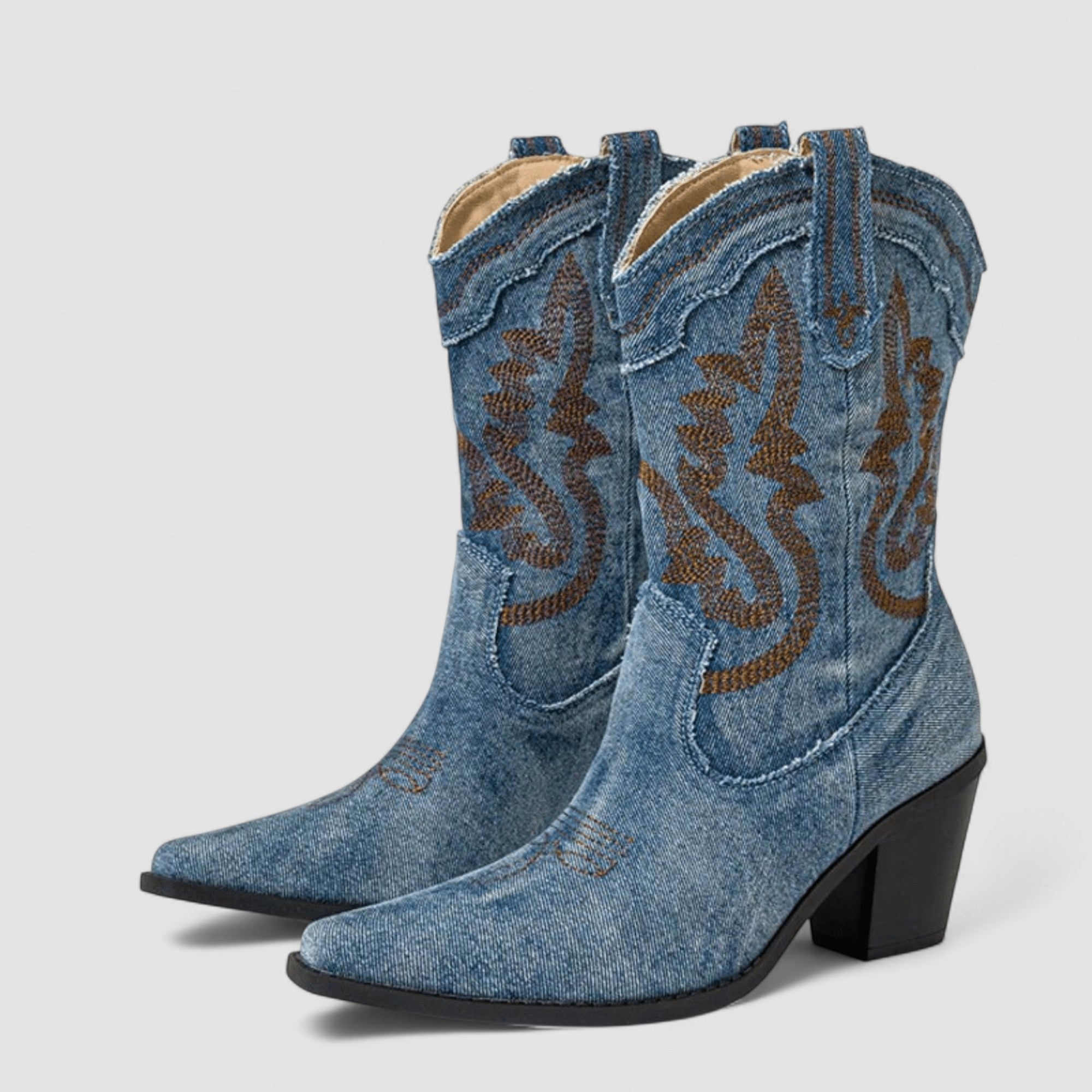 Selena | Bottines en Denim Orthopédique