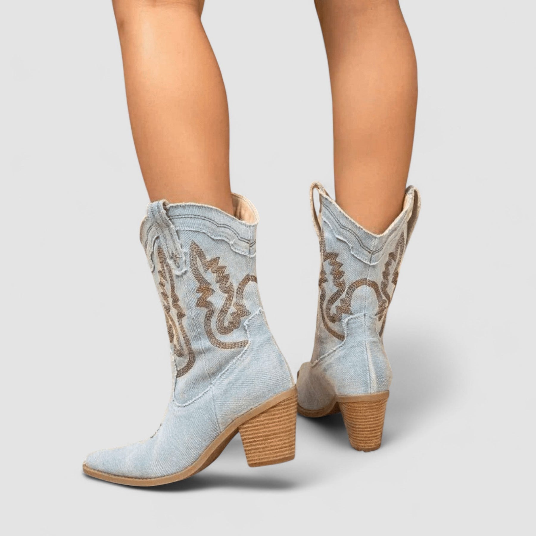 Selena | Bottines en Denim Orthopédique