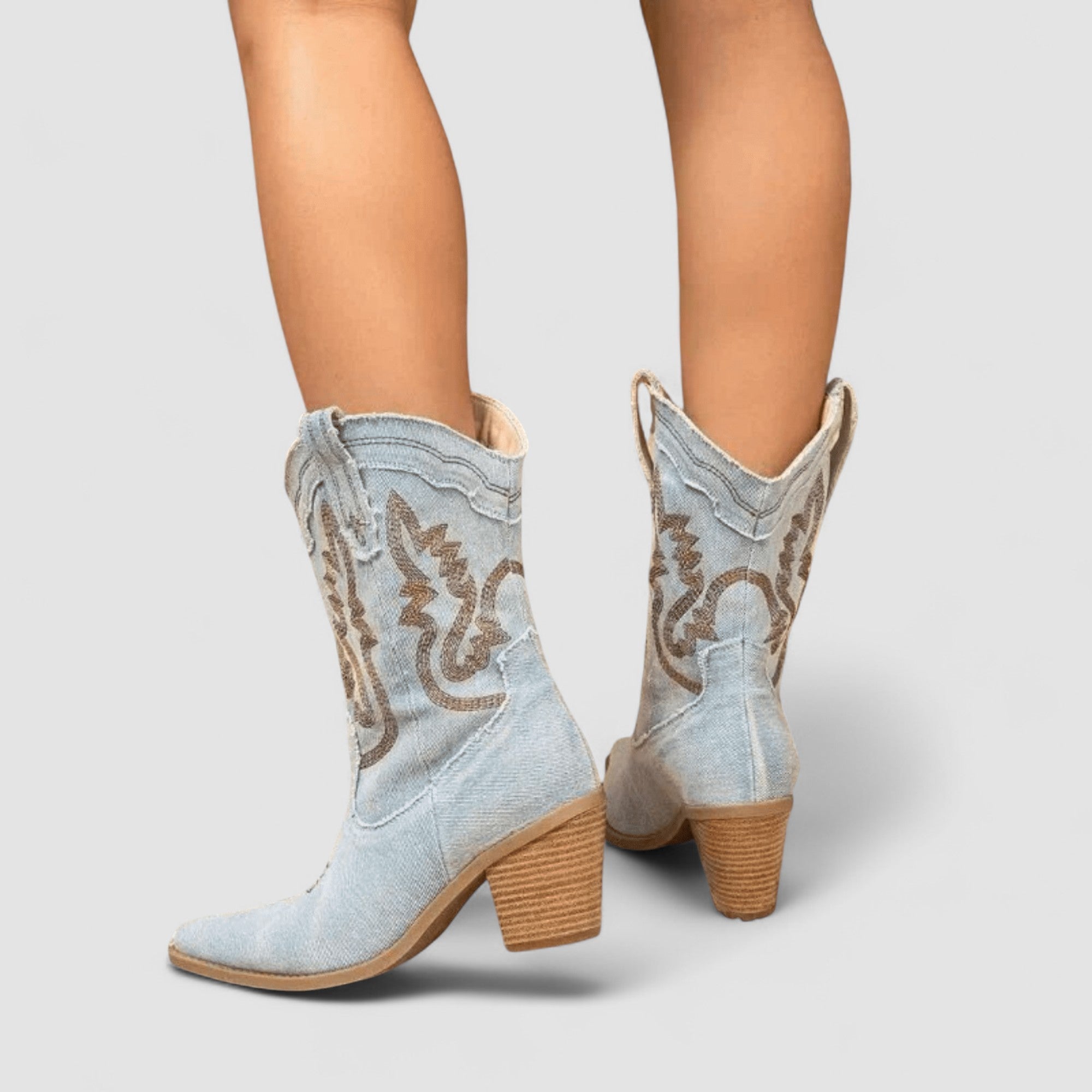 Selena | Bottines en Denim Orthopédique