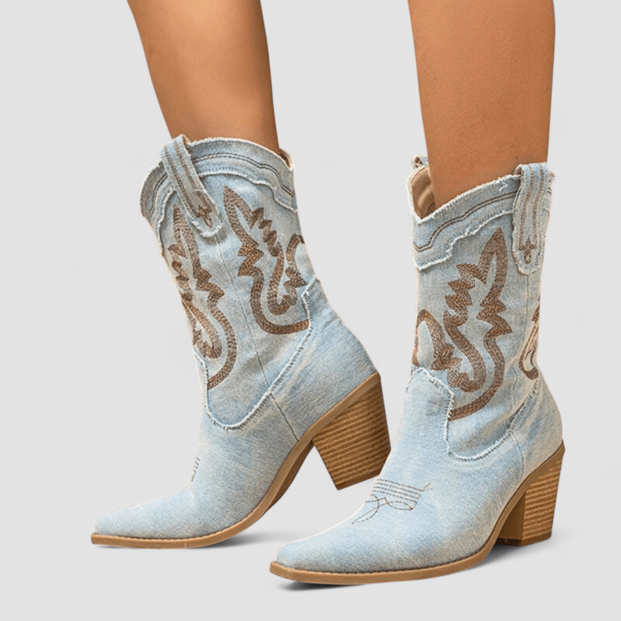 Selena | Bottines en Denim Orthopédique