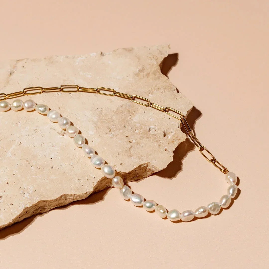 Coline | Collier en Or et Perles