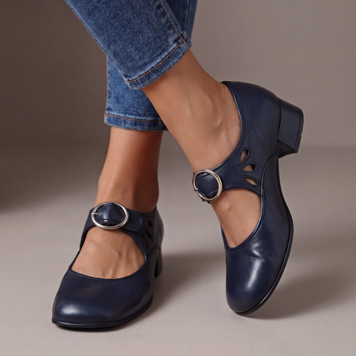 Nathalie | Babies en Cuir Souple