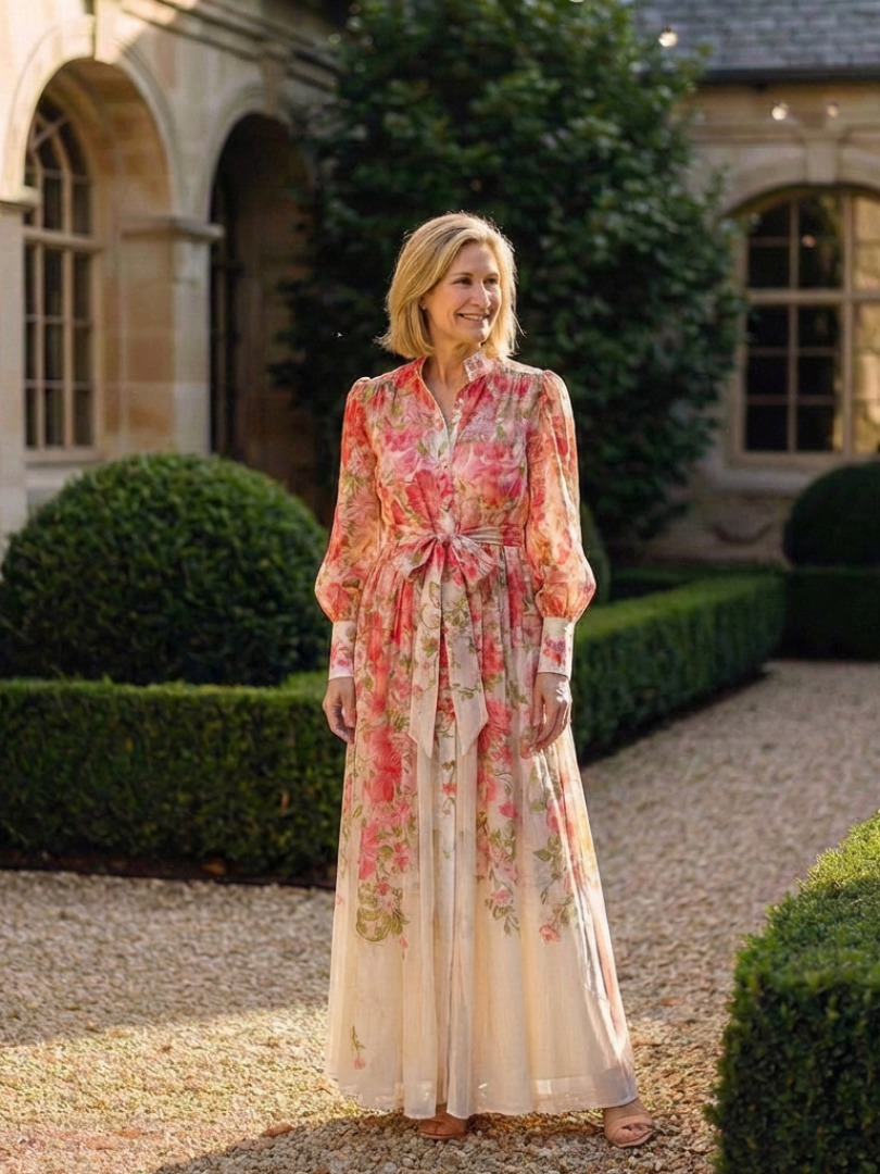 Cressida | Robe Maxi Longues Florale Transparent