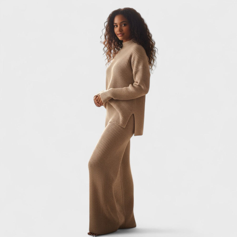 Emília - Ensemble Cosy en Tricot Côtelé de 2 Pièces
