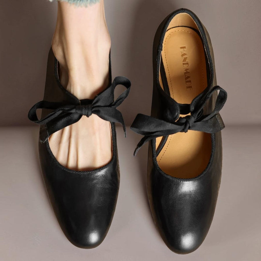 Sophie | Ballerines Cuir à Nœud