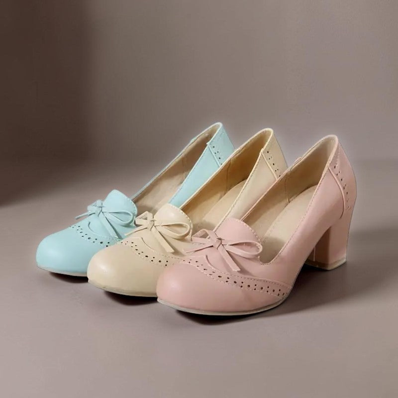 Martine | Escarpins à Nœud Faciles