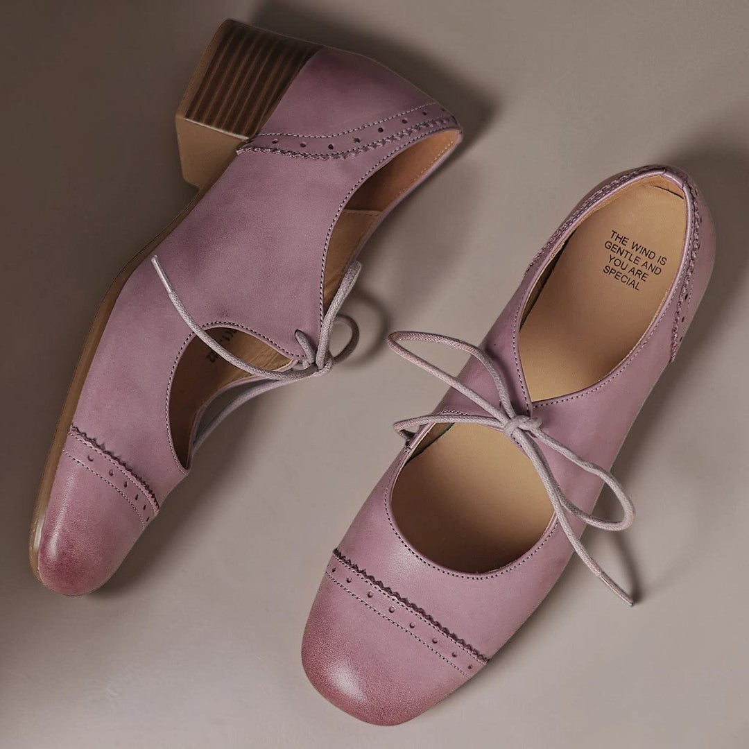Amélie | Derbies Cuir Ciselé