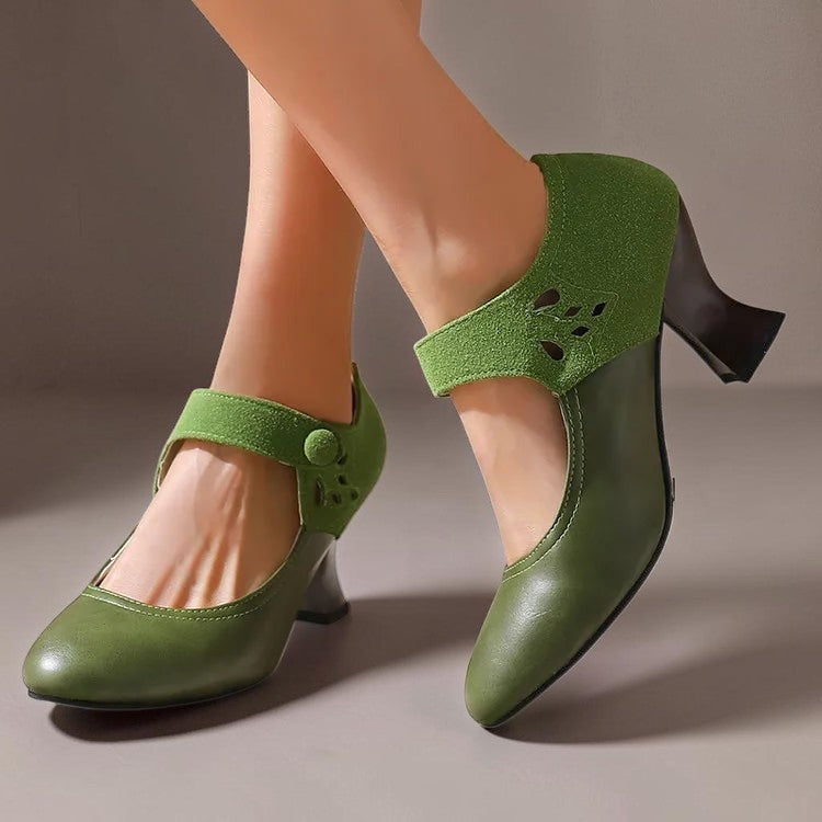 Camille | Escarpins Daim Bride Cheville