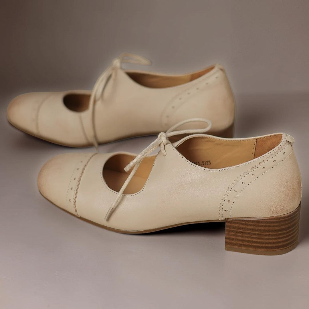 Amélie | Derbies Cuir Ciselé