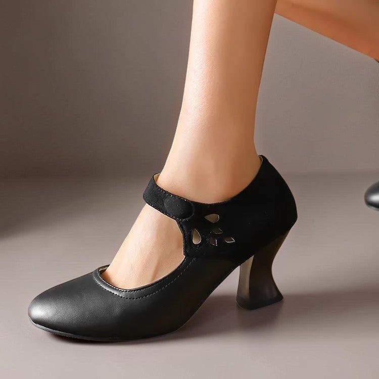 Camille | Escarpins Daim Bride Cheville
