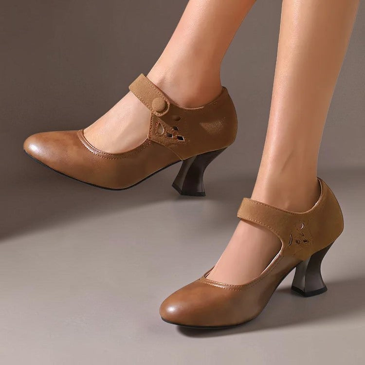 Camille | Escarpins Daim Bride Cheville