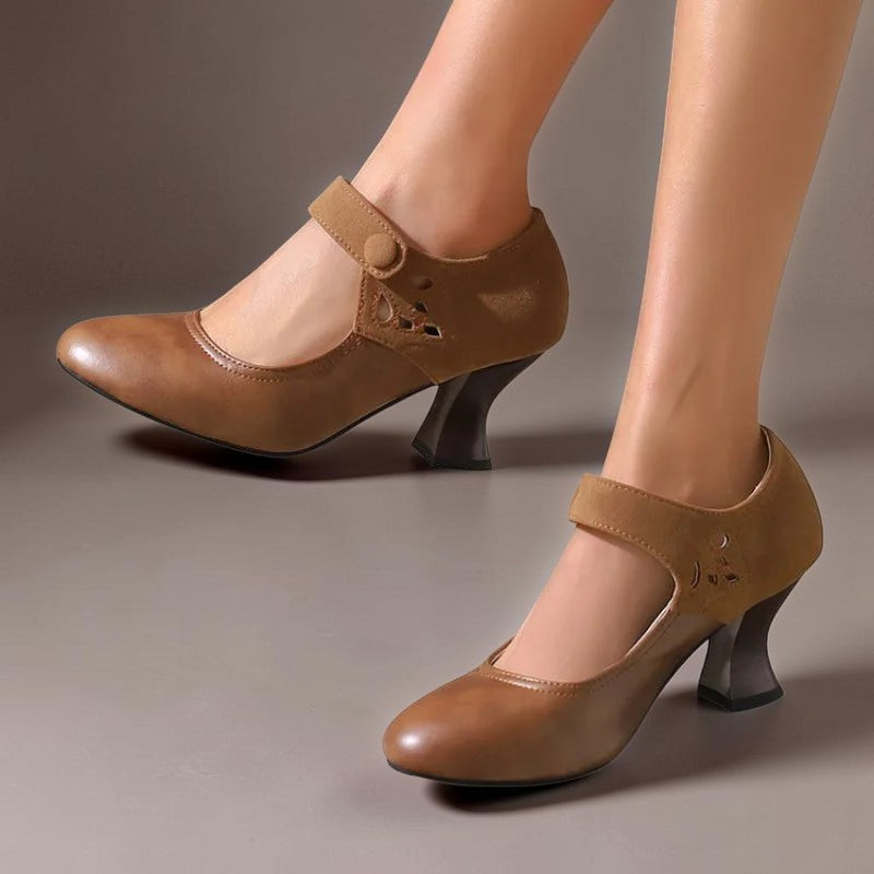 Camille | Escarpins Daim Bride Cheville