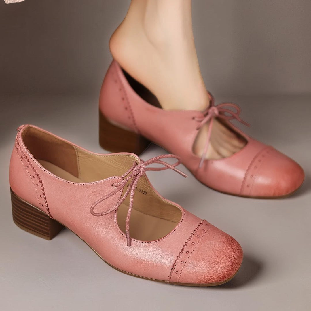 Amélie | Derbies Cuir Ciselé