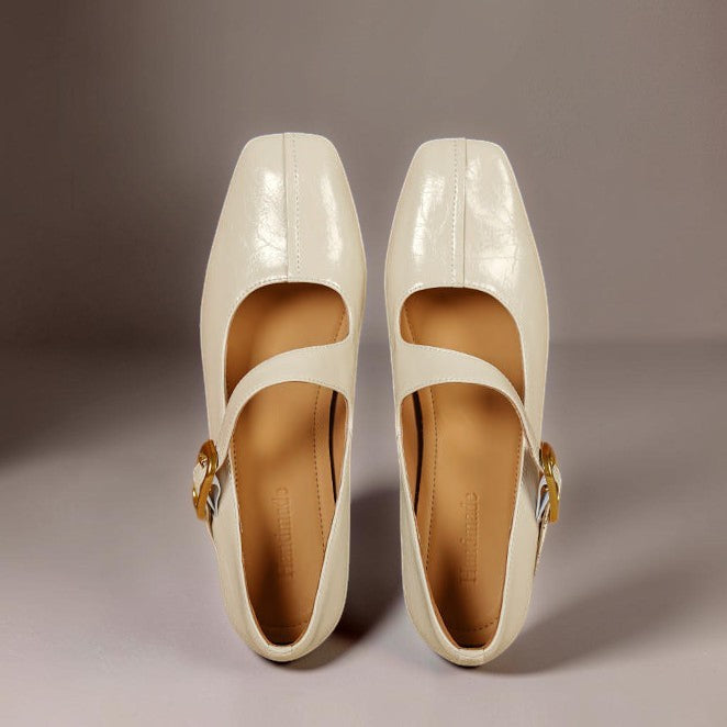 Michèle | Babies Cuir Bout Carré