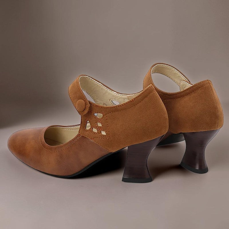 Aveline | Escarpins à Bride Boutonnée